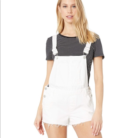 BlankNYC distressed short overalls white size 28